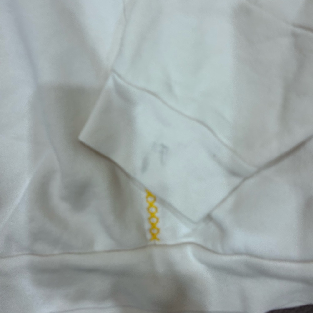 Madhappy x Vans Patchwork Cream Hoodie Size Medium Flawed - Picture 8 of 9